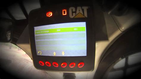 cat skid steer display symbols|high idle speed cat display.